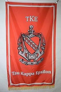Tau Kappa Epsilon Fraternity Greek Life Licensed Flag 3x5 Feet Flag Banner Wall Decor Outdoor Indoor Decoration Brass Grommets Double Stitch (Tau Kappa Epsilon # 5)