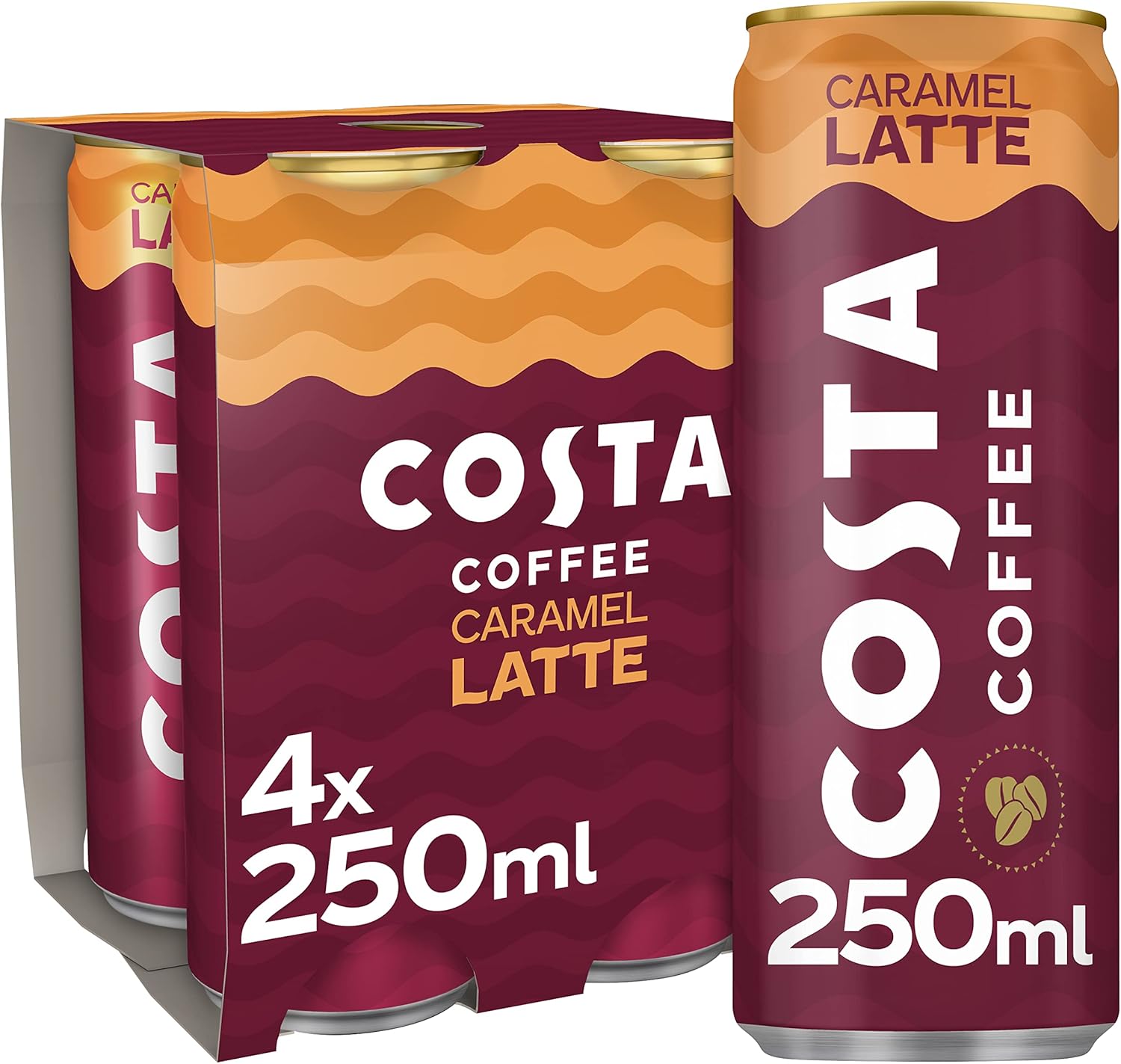 Costa Coffee Caramel Latte 4 x 250 ml