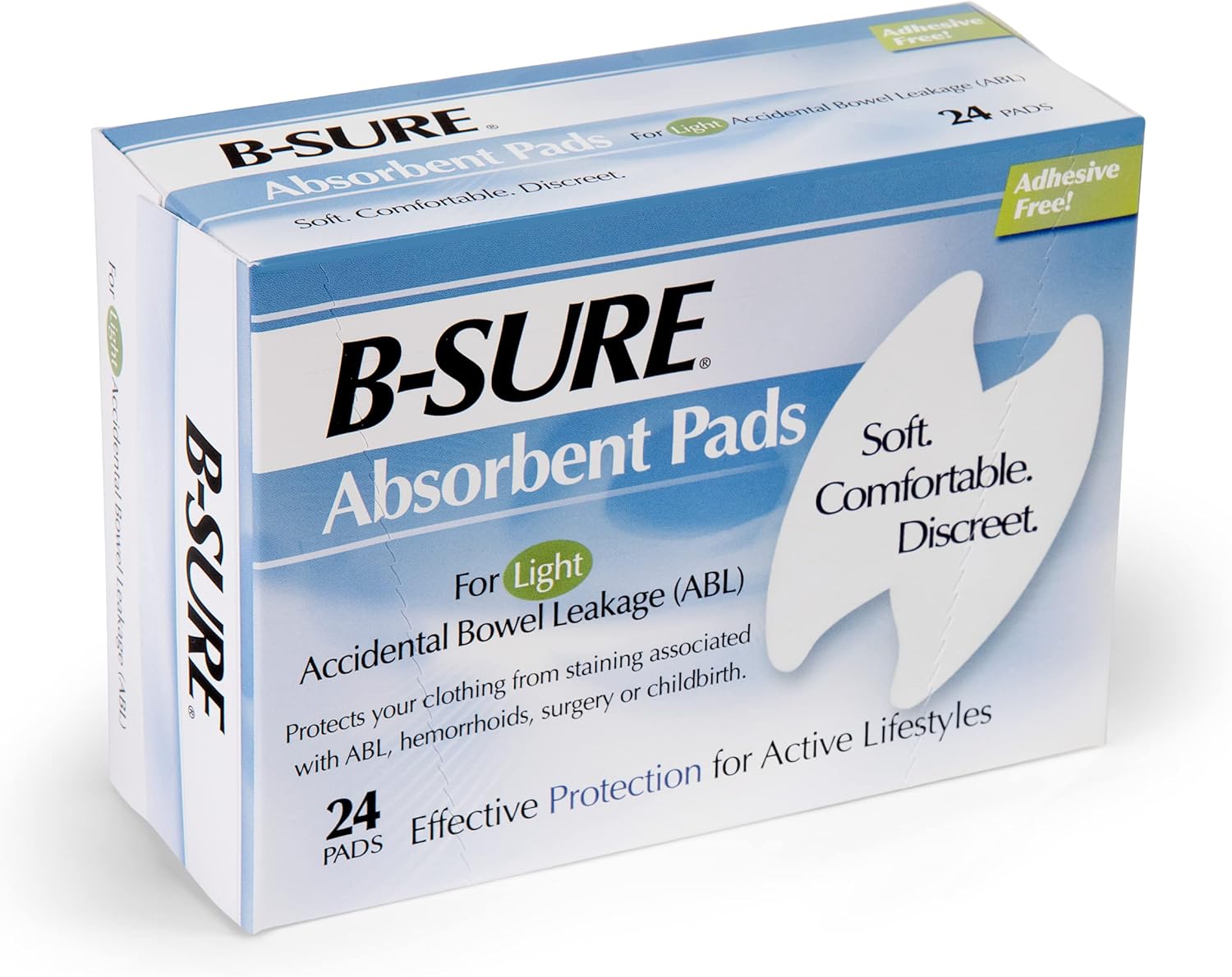B-Sure Anal Leakage Pads, Box/24 Pads