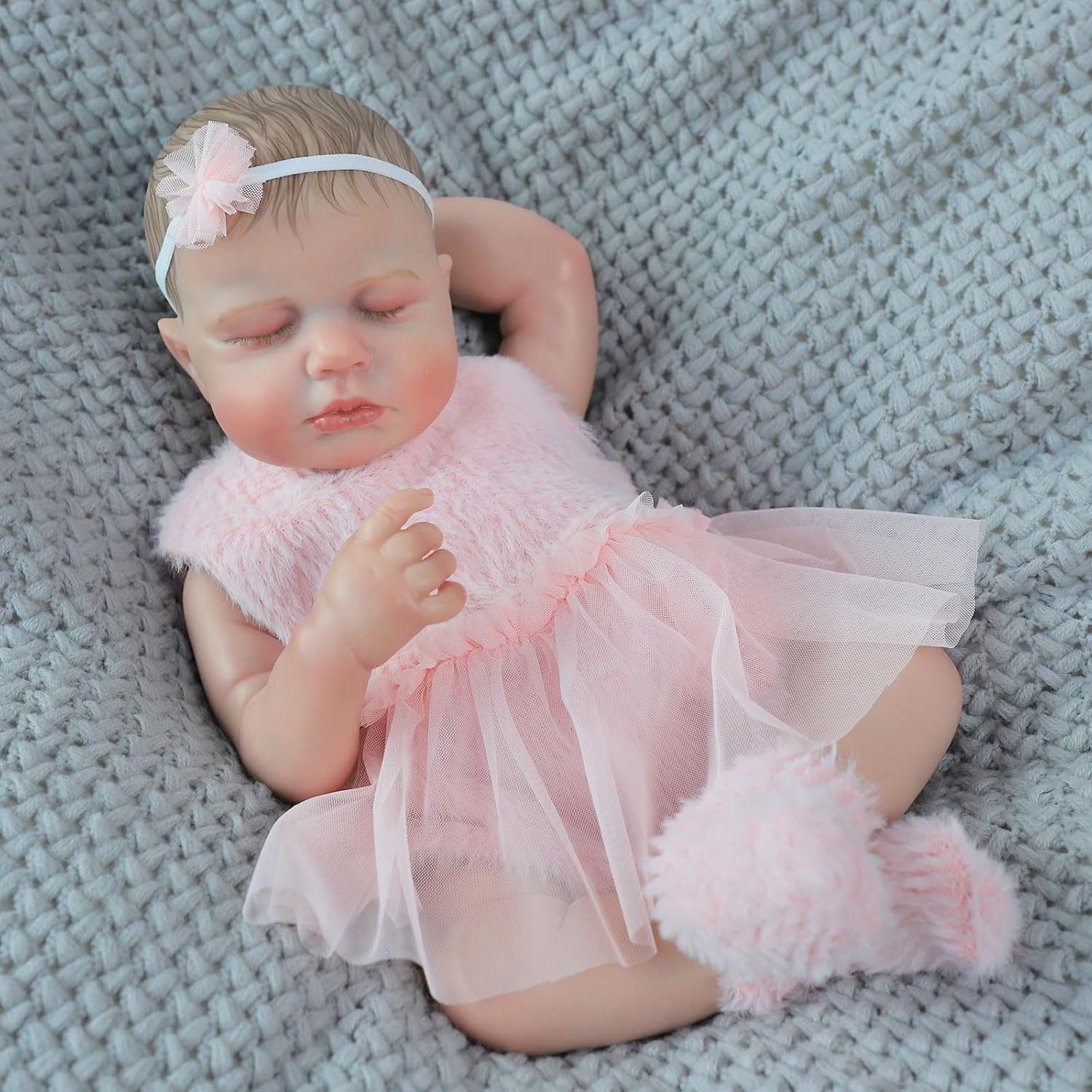Reborn Baby Doll - 20 Inch Realistic Newborn Baby Doll Girl Lifelike Baby Dolls Sleeping Reborn Doll for Kids Age 3+