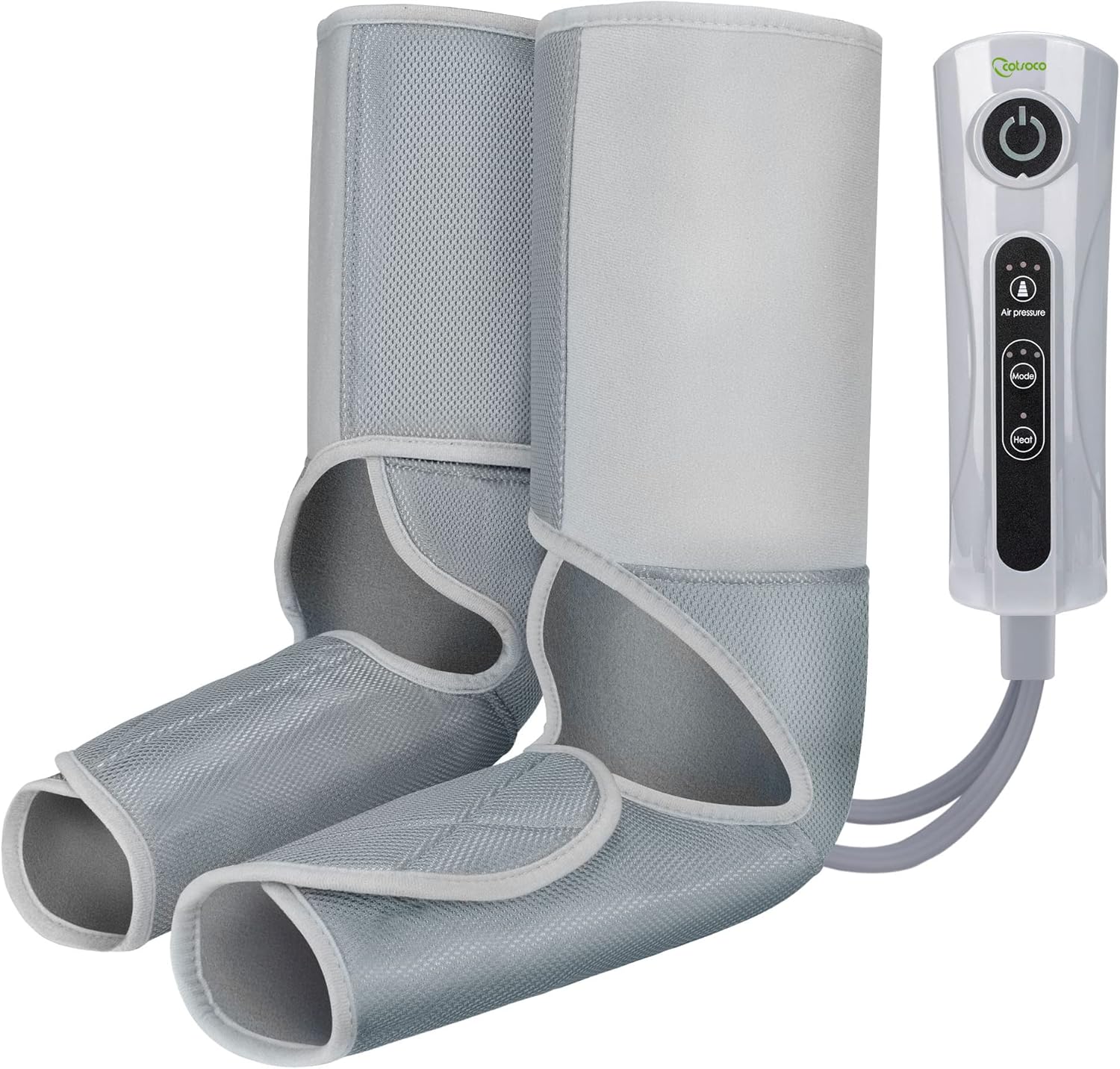 Cotsoco Leg Massager for Pain and Circulation,Air Compression Foot and Calf Massager with Heat for Muscles Relaxation, Pain Relief with 3 Intensities Levels 3 Modes,Use at Home/Office, Best Gift