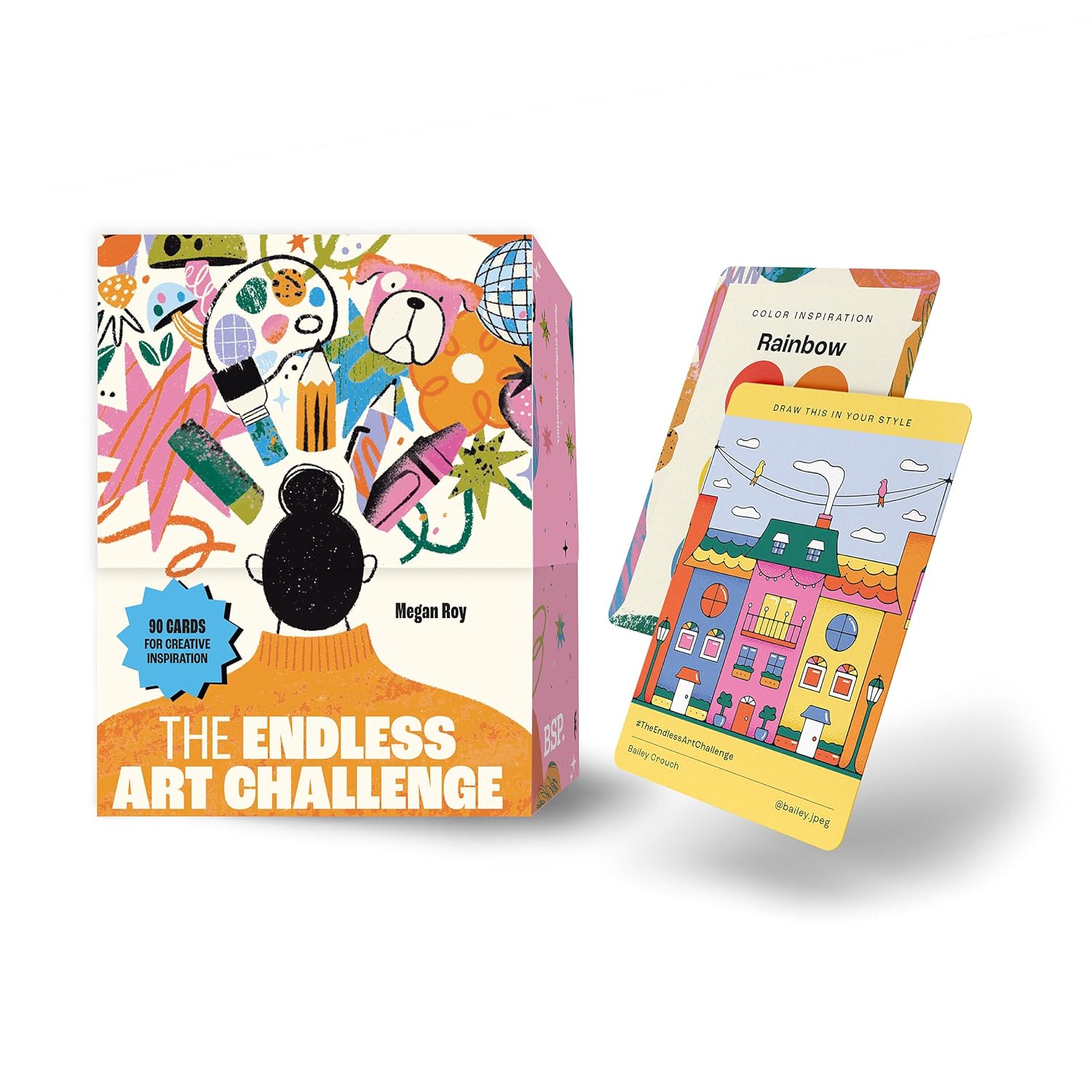 The Endless Art Challenge Card Deck: 90 Creativity Prompt Cards (Overall 25,000 Combinations!) for Never-Ending Art Inspiration (Gift for Creatives)