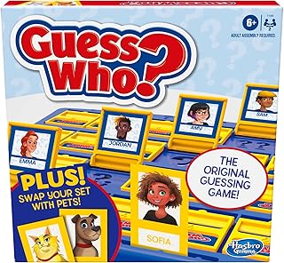 Hasbro Gaming Guess Who? People & Pets Board Game Edition | The Original Guessing Game for Girls & Boys | Ages 6+ (Amazon Exclusive)