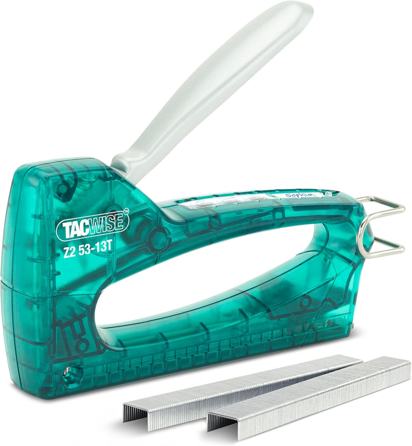 Tacwise 1728 Z2 53-13T Transparent Staple Gun with 300 Staples, Uses Type 13 and 53/4-8 mm Staples
