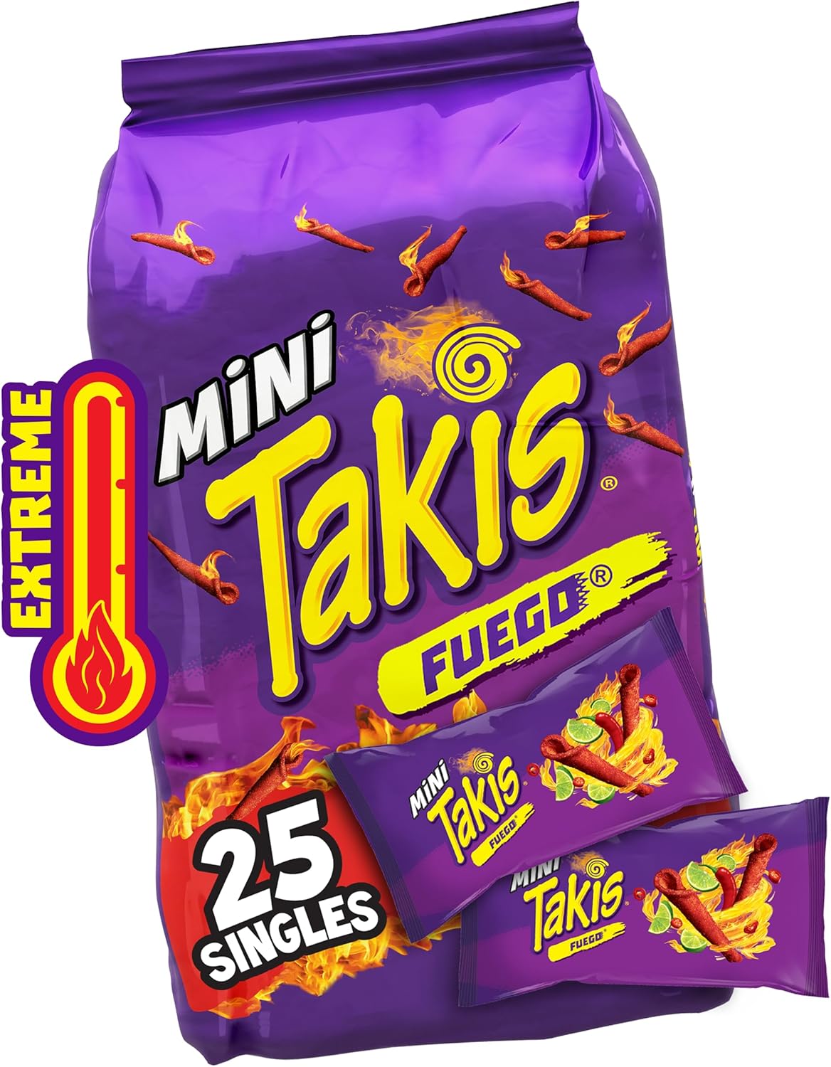 Barcel Mini Takis Fuego Singles - 30.9 oz. - 25 ct. (5 Pack)