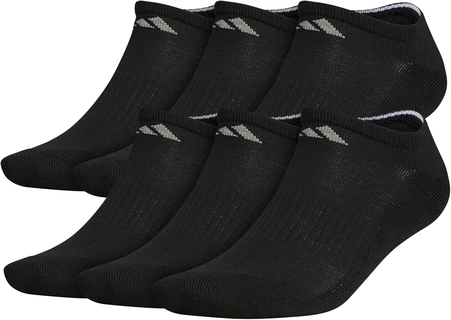 adidas Men's Athletic Cushioned Socks, 6-Pack No Show with Arch Support