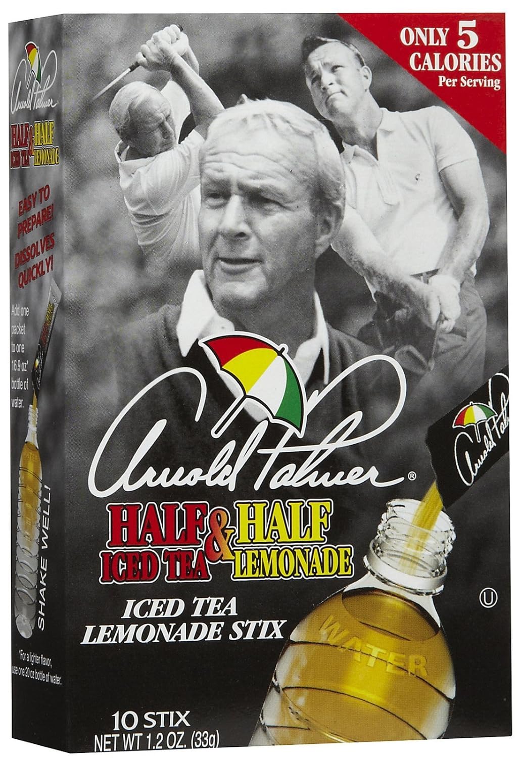 Arizona Arnold Palmer Half & Half, 1.27 Ounce (1 Box, 10 Sticks Per Box)
