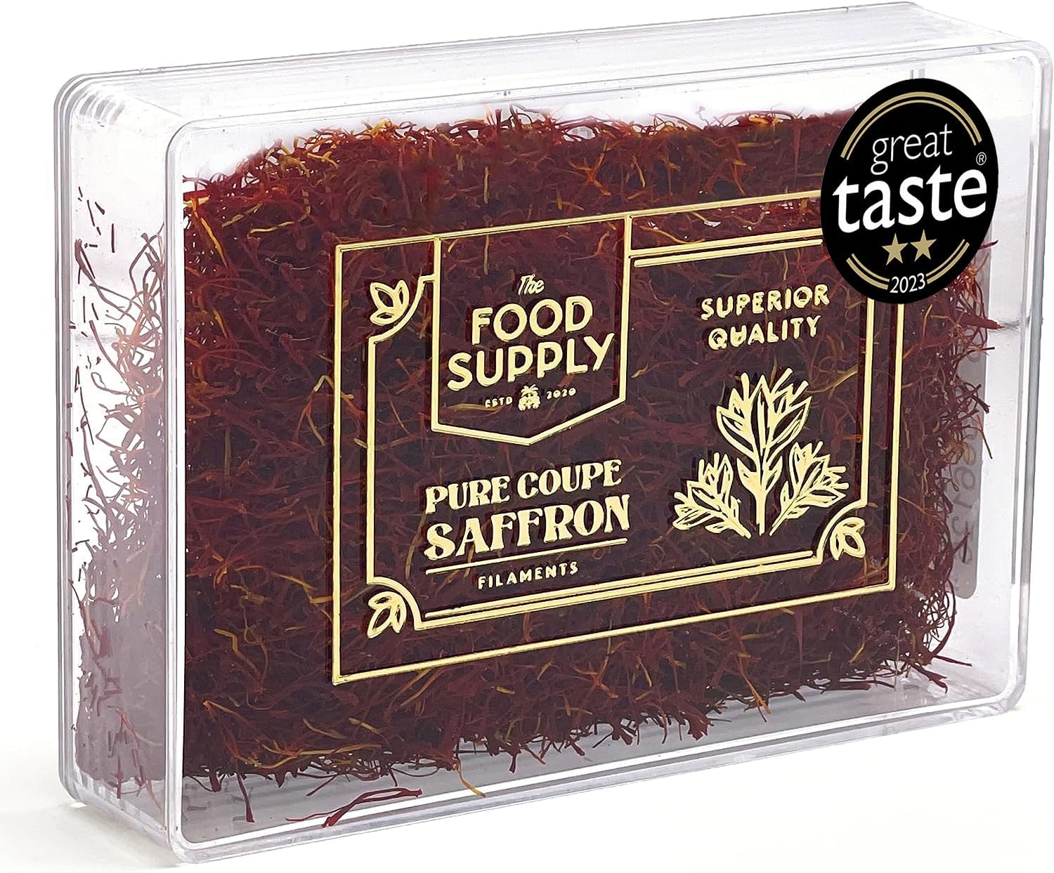 Saffron, Finest Pure Premium Saffron Safran, The Food Supply Saffron is CERTIFIED Grade A++, LAB TESTED, Highest Grade for Saffron for Tea, Paella, Rice, Desserts, Sweets (20g (Pack of 1))