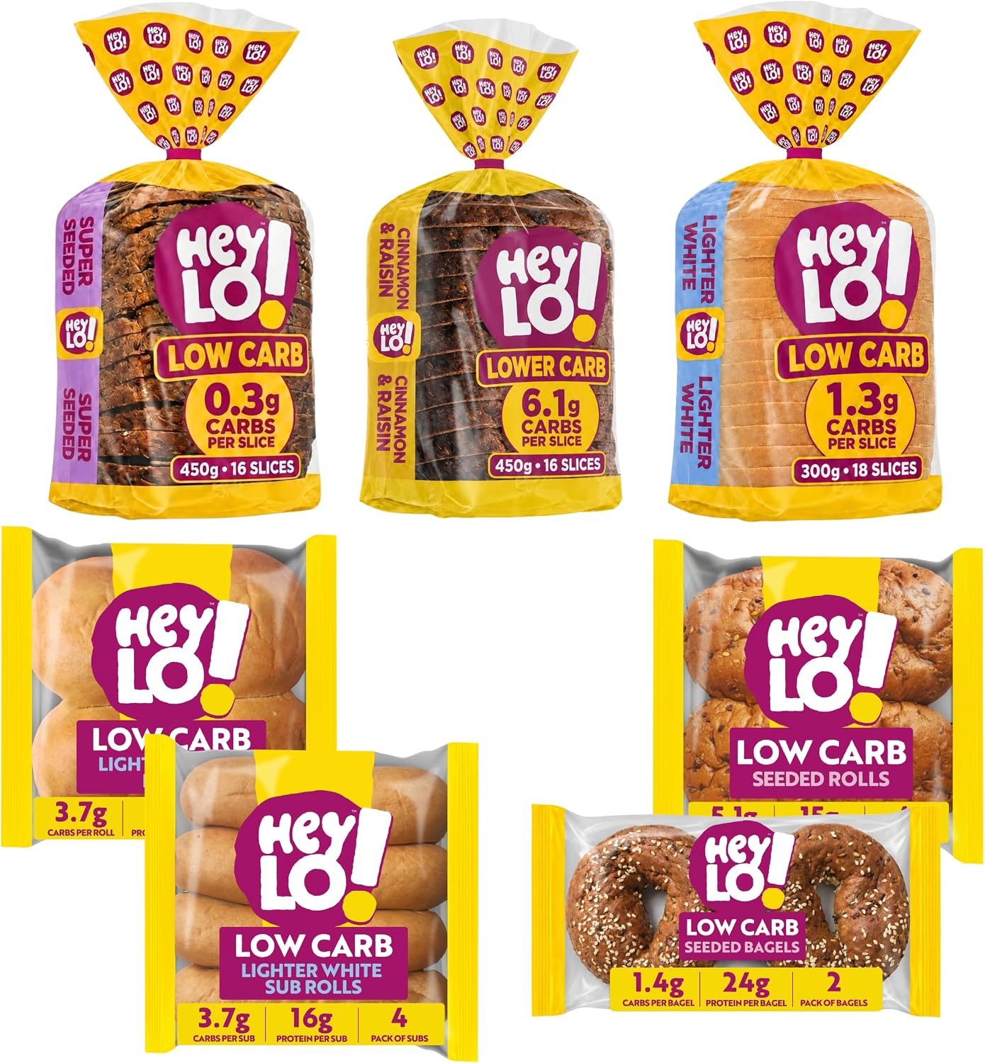 Heylo Keto Bread Bundle - All Keto Friendly