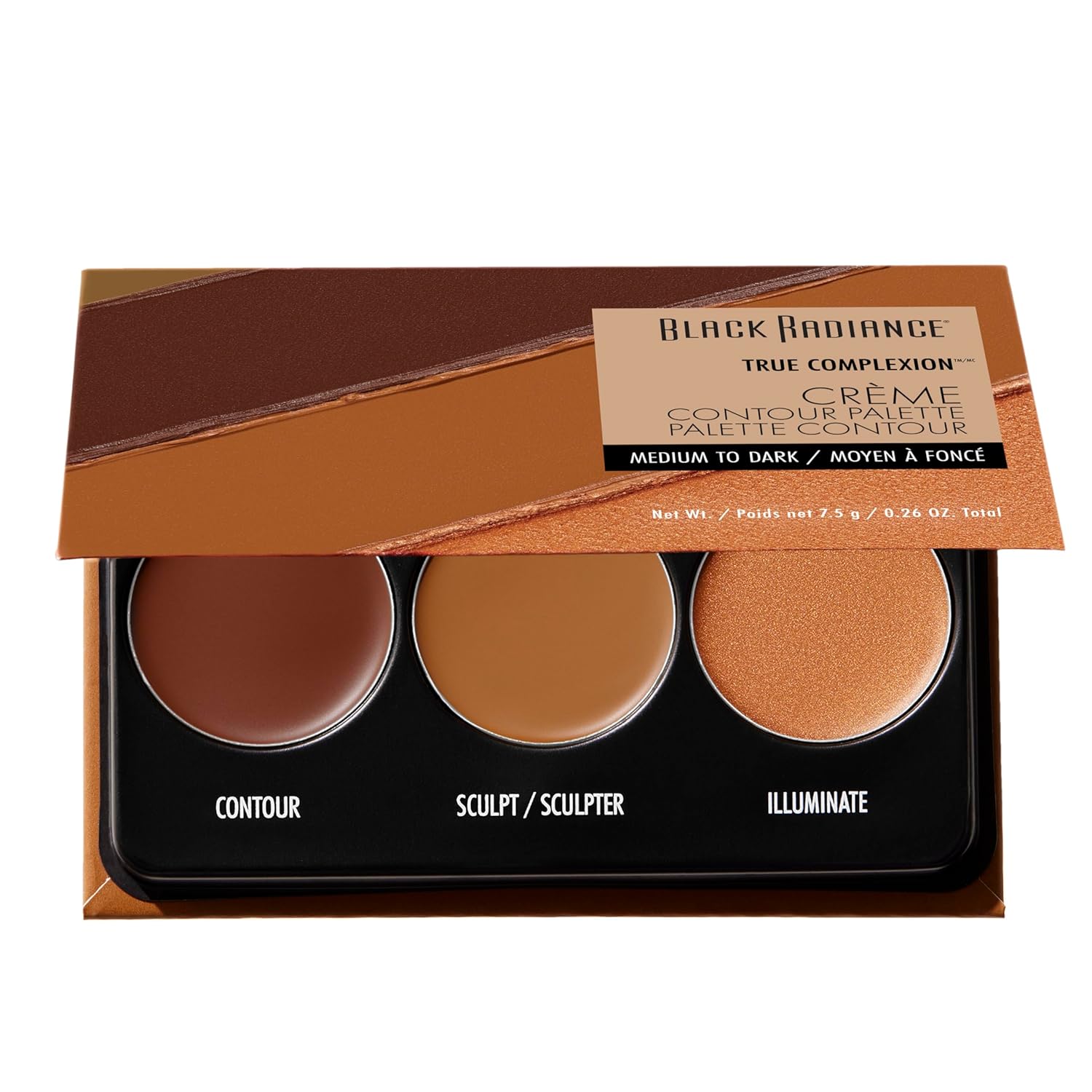 Black Radiance True Complexion Creme Contour Palette, Medium to Dark, 7.5 Gram
