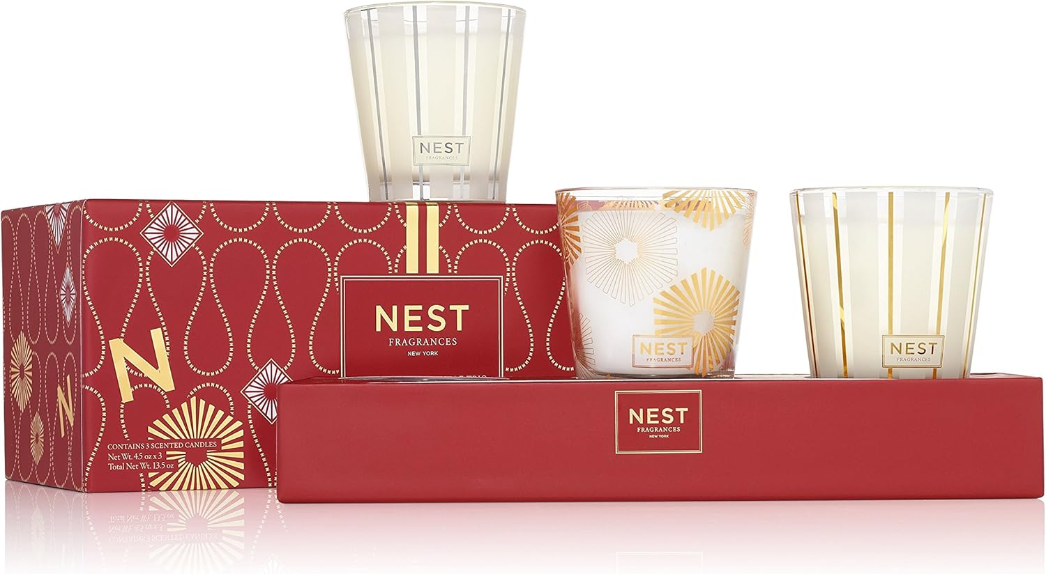 NEST Fragrances Festive Petite Candle Trio