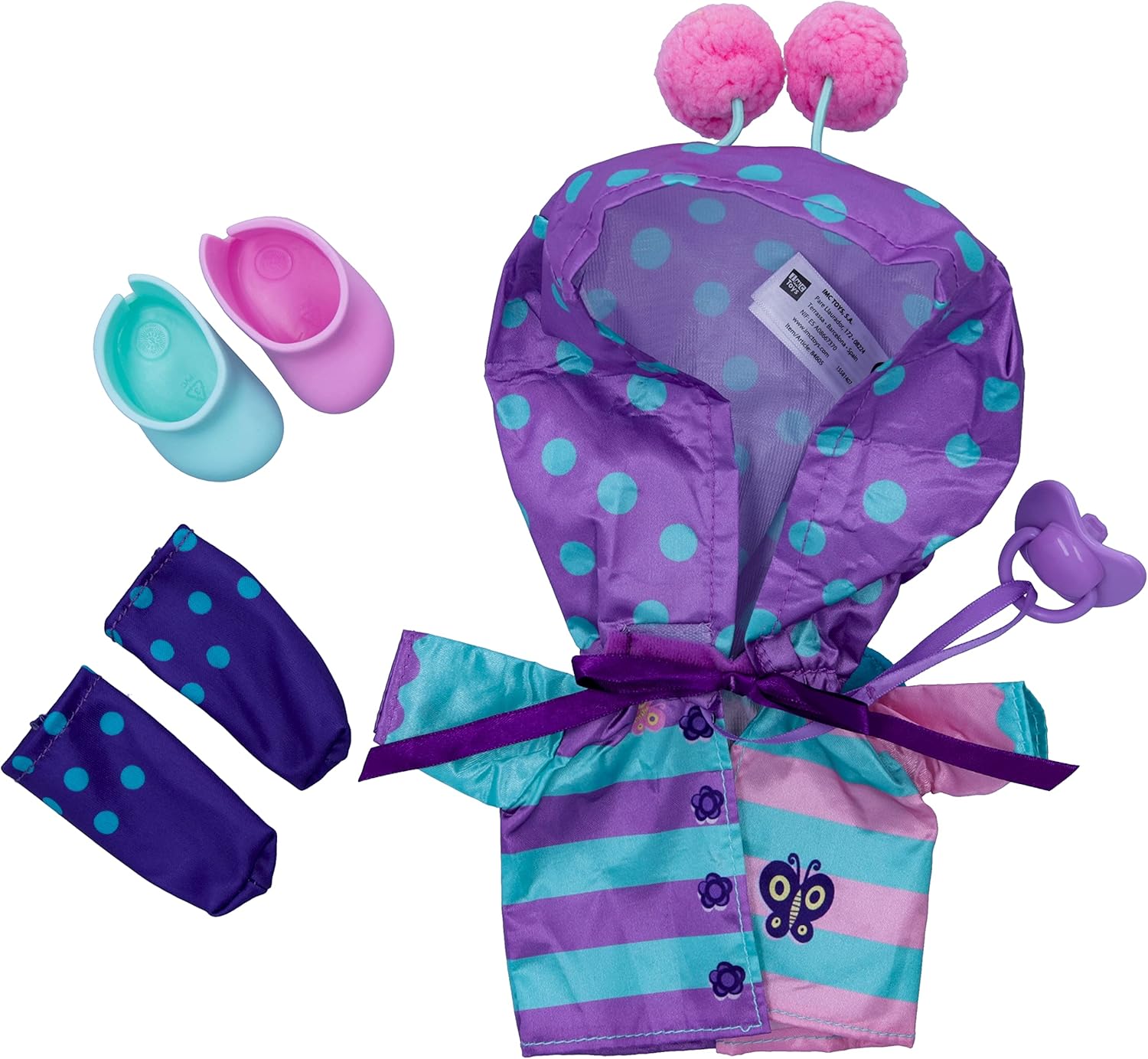 Cry Babies Rainy Time Outfit for Doll, Purple