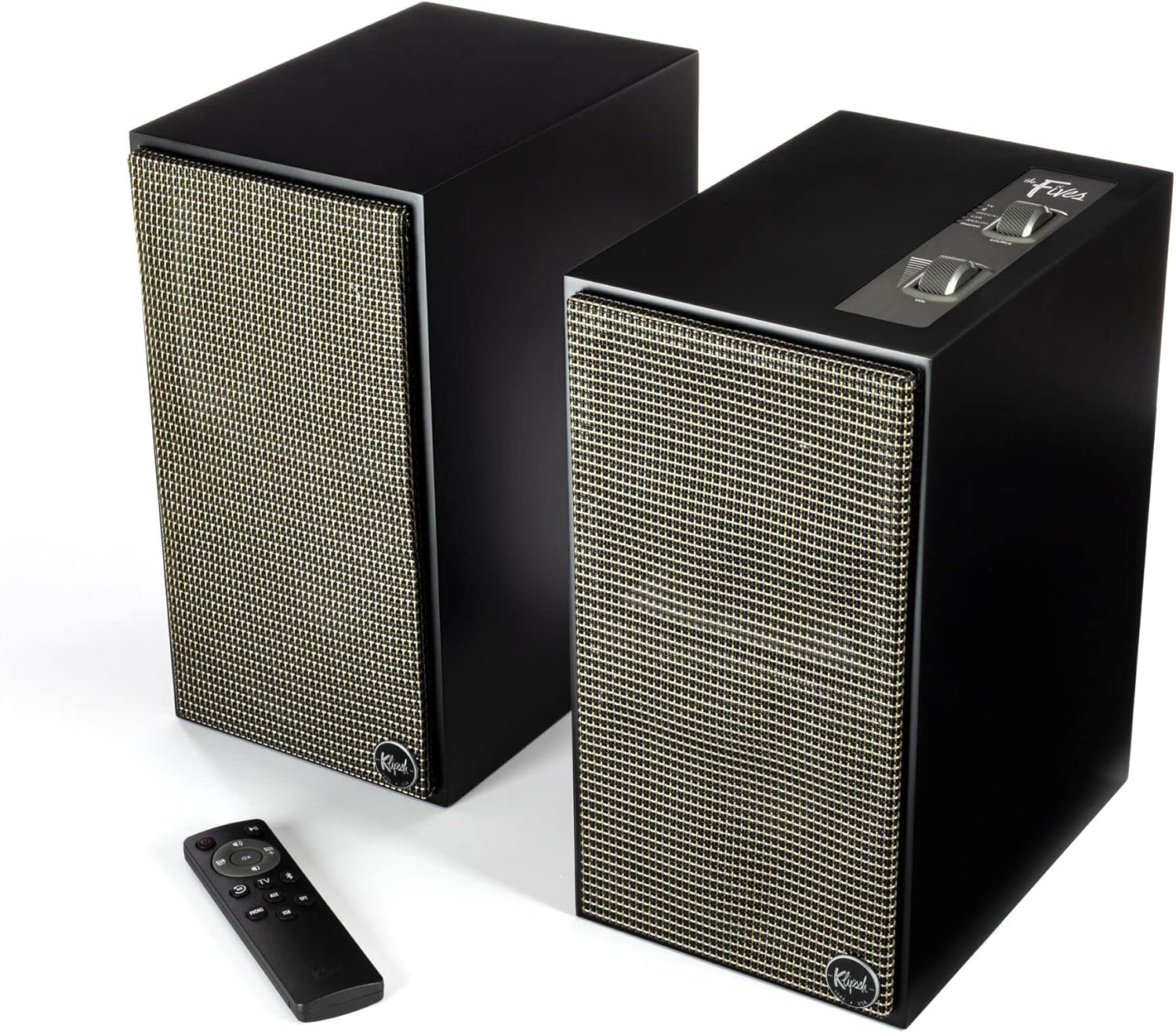 Klipsch, The Fives, Amplified Stereo Speakers, Black