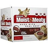 Purina Moist and Meaty Steak Flavor Soft Dog Food Pouches - 36 ct. Pouch
