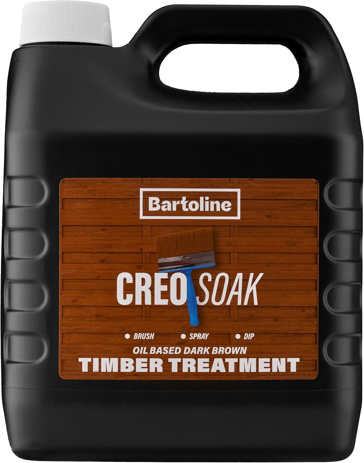 Bartoline Creosoak Dark Brown 4L – Oil-Based Wood Treatment & Preserver for Fences, Sheds, & Timber Long-Lasting Exterior Stain, Weatherproof, Water-Repellent Finish. | For Fences, Sheds, & Timber Long-Lasting Exterior Stain, Weatherproof, Water-Repellent Finish.