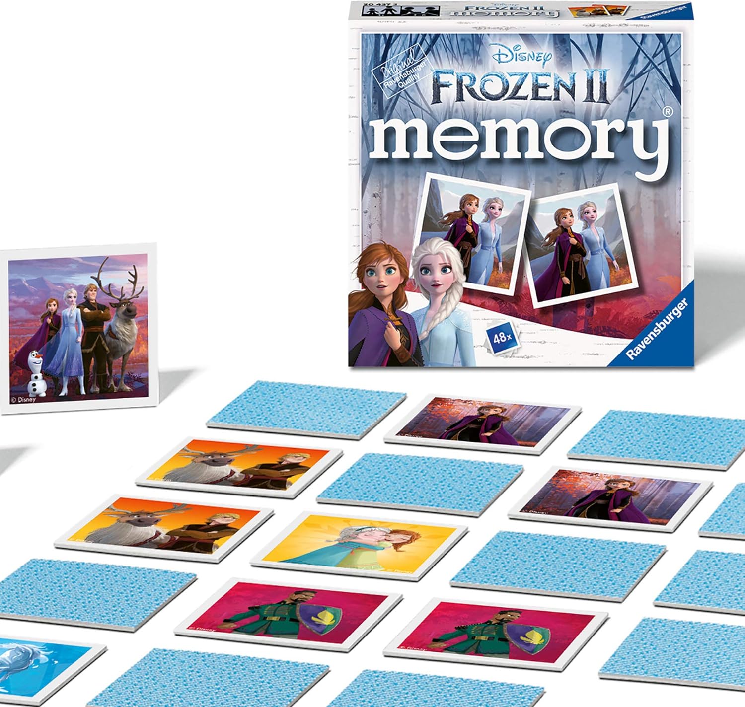 Ravensburger Disney Frozen 2 Mini Memory Matching Picture Snap Pairs Game For Kids Age 3 Years and Up