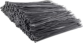 GTSE 8 Inch Black Zip Ties, 1,000 Bulk Pack, 50lb Strength, UV Resistant Strong Nylon Cable Ties, Self-Locking 8" Tie Wraps