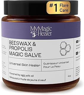Beeswax & Propolis Magic Salve | Boils Treatment | Chalazion | Hidradenitis Suppurativa Abscesses | Wound Care | Fissures | Relieves Skin from Discomfort | Solution for Problematic Skin (4 oz)