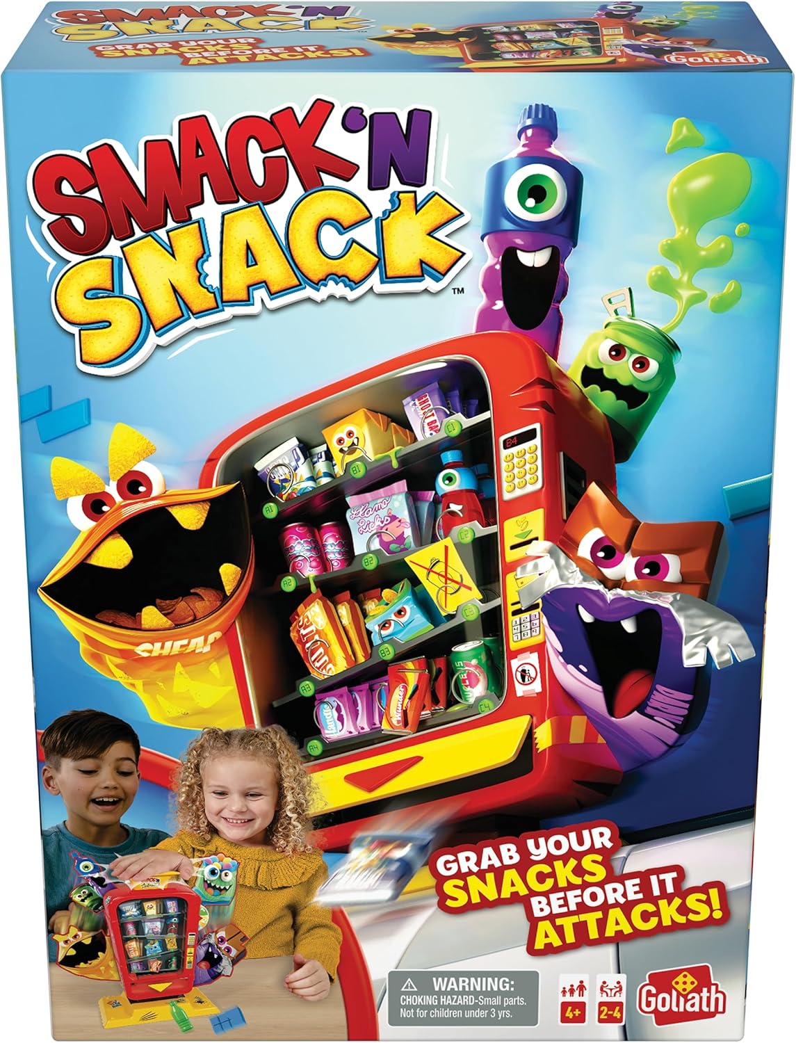 Goliath Smack 'N Snack Game - Collect Snacks from Vending Machine Before Monsters Attack! - Ages 4 and Up, 2-4 Players