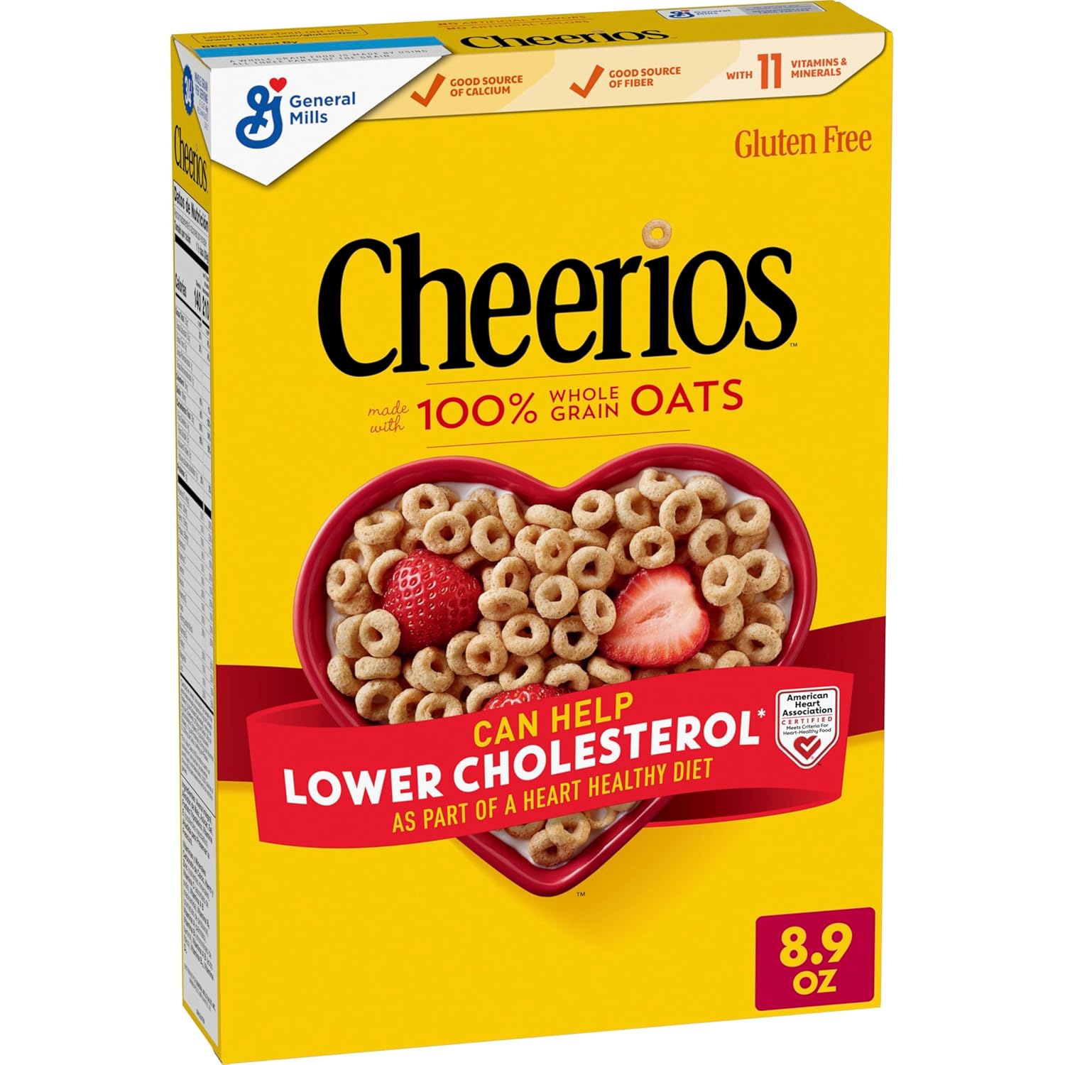 Cheerios, Heart Healthy Gluten Free Breakfast Cereal, 8.9 oz