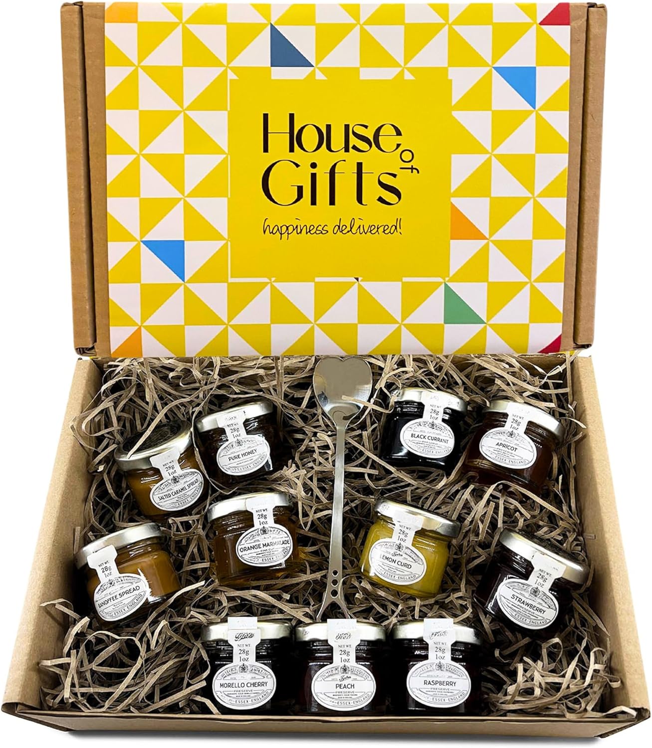 Jams & Marmalades with Unique Preserves Ultimate Tasting Hamper Selection Gift Set Mini Jars Gourmet Gifts for Mum, Dad, Elderly People, Jam Lovers Classic Preserves