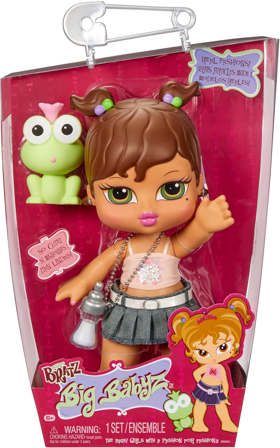 Bratz Big Babyz Yasmin - 34cm Large Collectible Doll, Comes with a Pet, Accessories, and Real Fashions