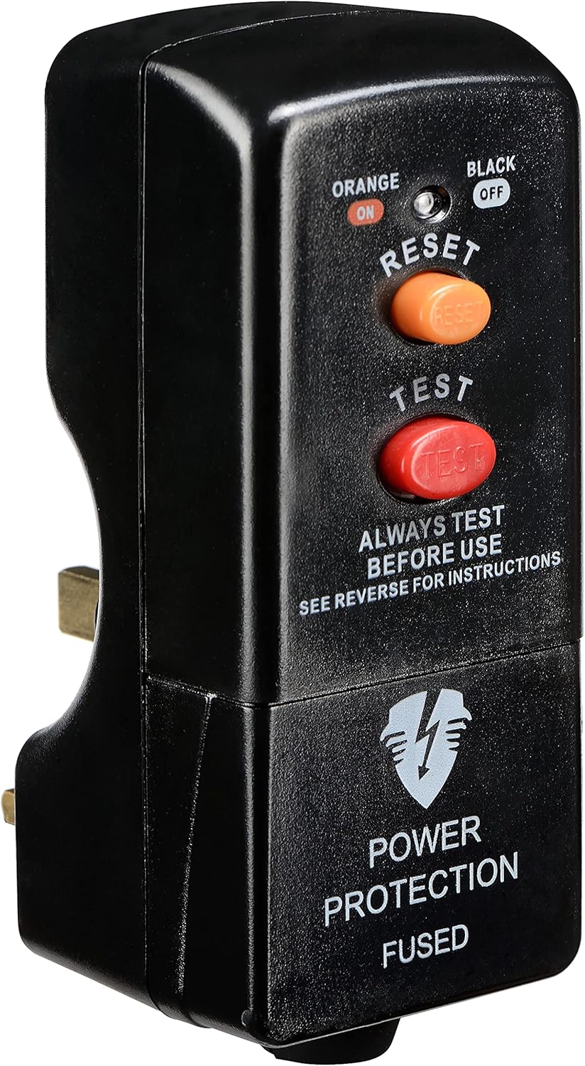 Rcd Safety Plug - Black(PRCDKB-MP) by Masterplug
