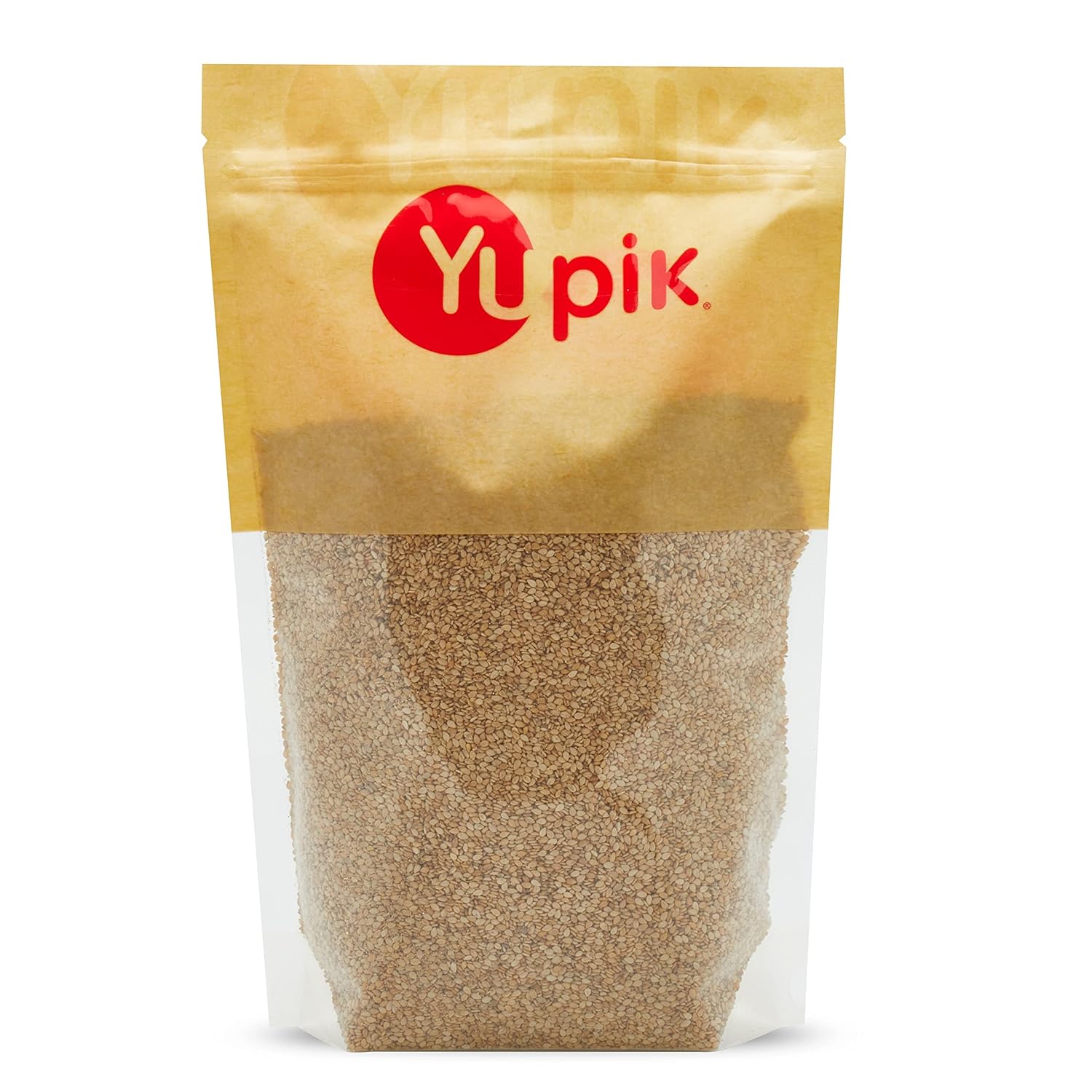 Yupik Natural Sesame Seeds, 2.2 lb (35.2 oz), Gluten-Free, GMO-Free, Kosher, Vegan, Raw, Unroasted, Unsalted, Plant-Based Protein, Source of Fiber & Iron, Ideal for Topping, Cooking & Baking