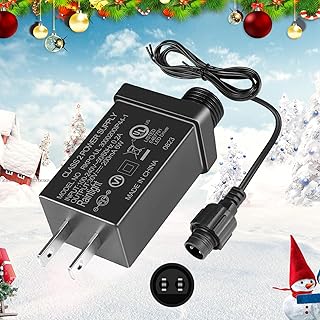 inShareplus 30V 0.2A Class 2 Power Supply, 6W Class 2 Transformer Replacement, IP44 AC 100~240v LED Power Adapter for Christmas Tree, String Light, Lawn Lamp, Inflatable Device