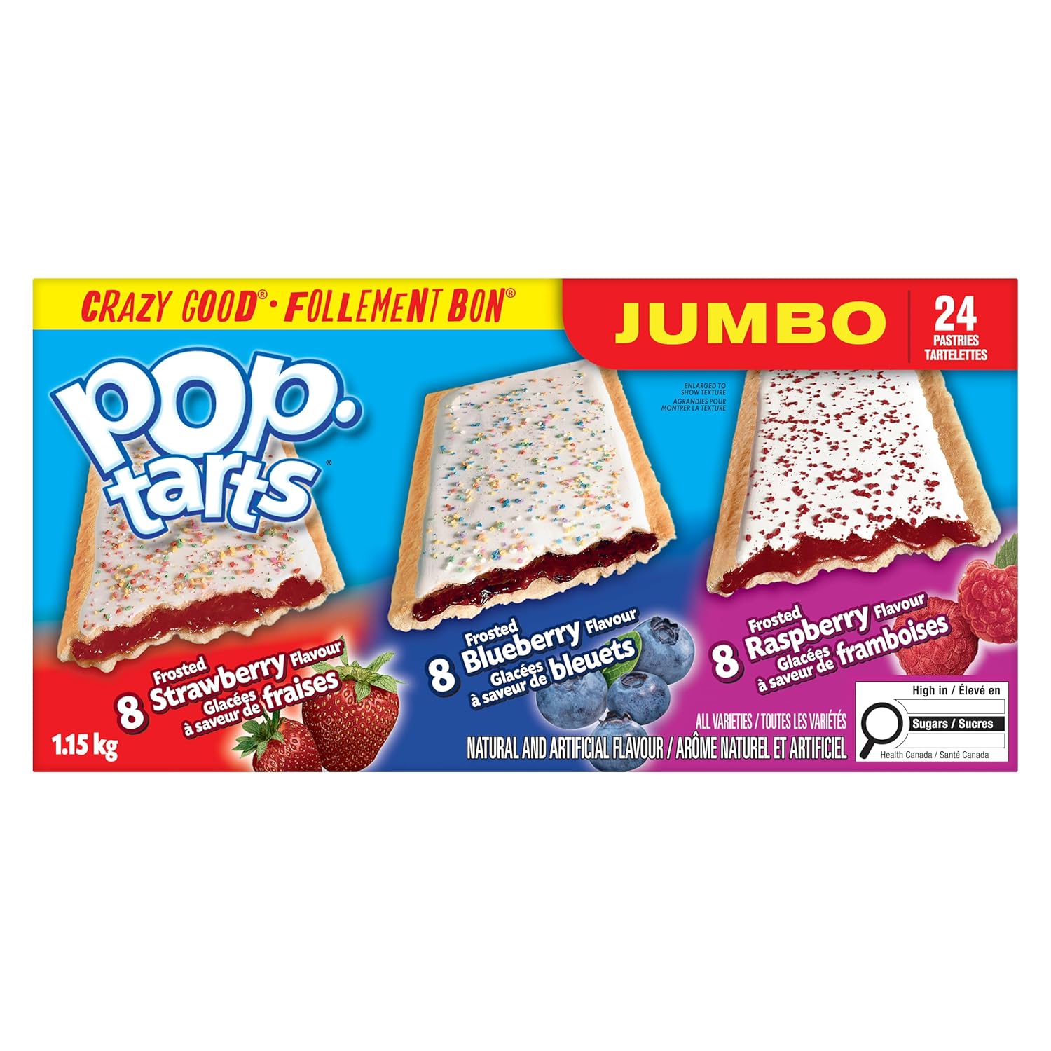 Kellogg's PopTarts Jumbo 24-Count, 1.15kg