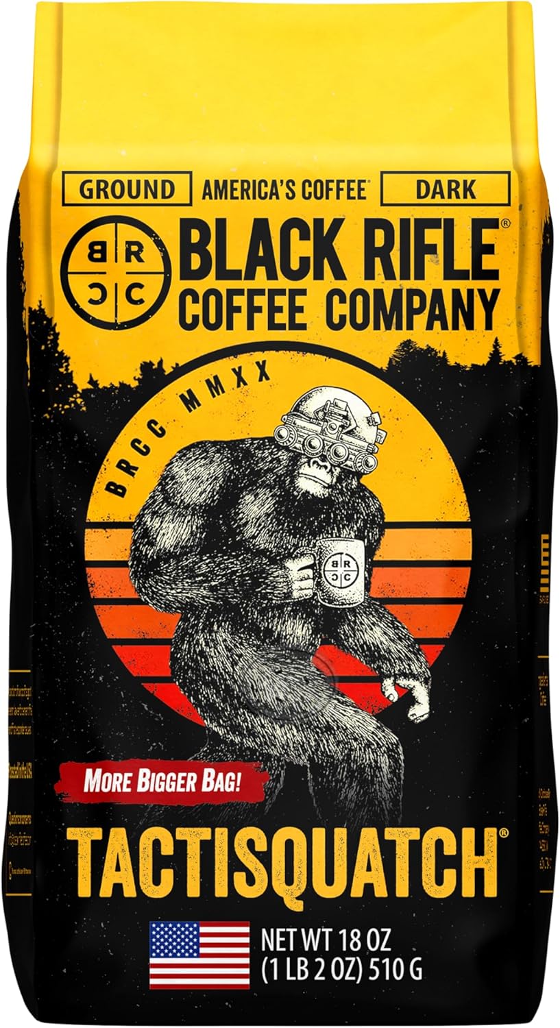 Black Rifle Coffee Company Tactisquatch Dark Roasted Ground Coffee, 530 ml Bag