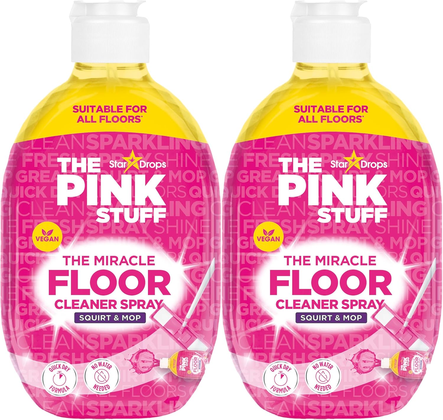 Stardrops - The Pink Stuff - The Miracle Floor Cleaner Spray - Squirt and Mop Multi Pack