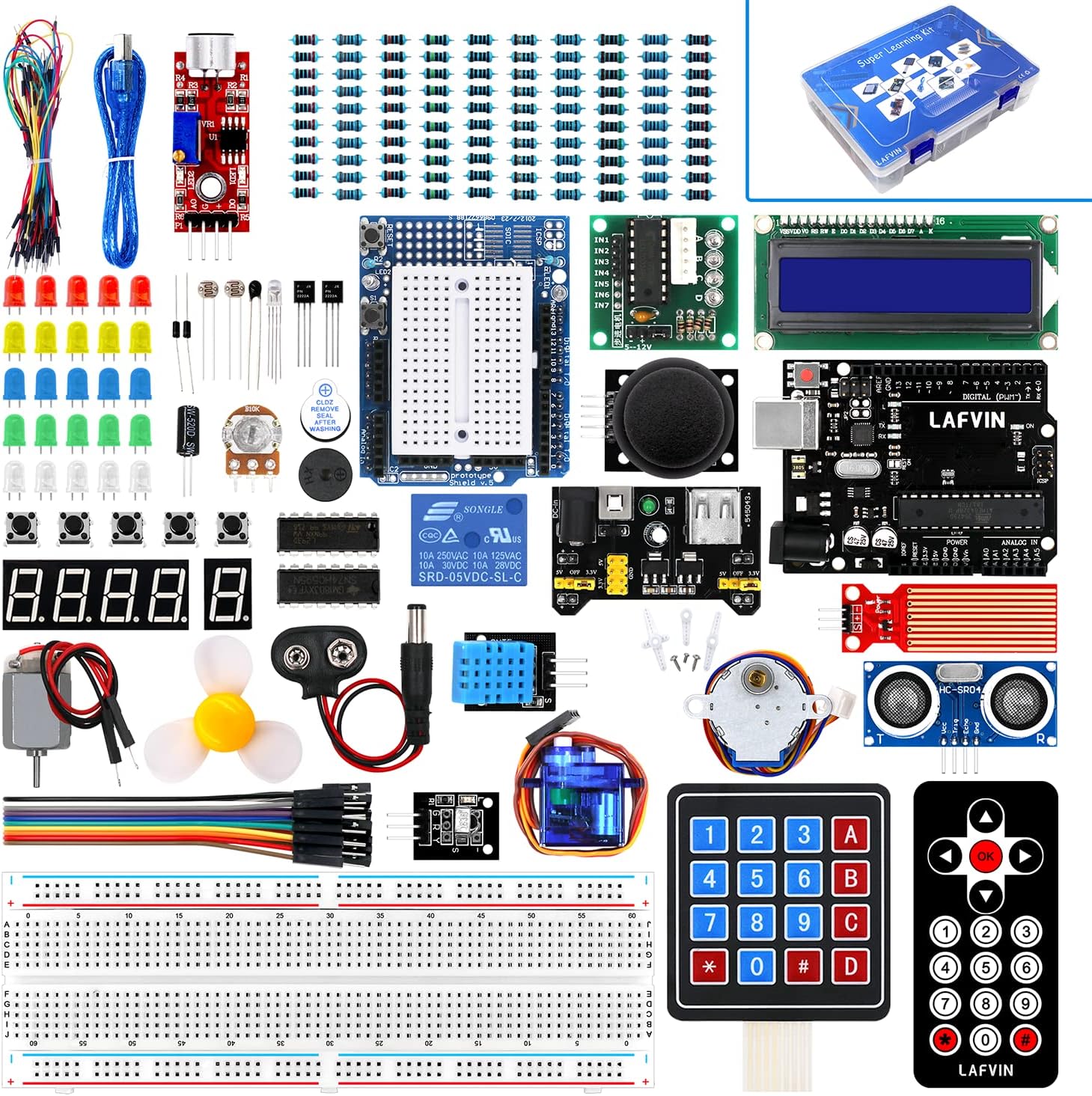 LAFVIN Project Super Starter Kit for R3 Mega2560 Mega328 Nano with Tutorial Compatible with Arduino IDE