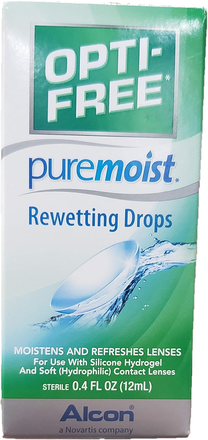 Opti-Free Opti-Free Puremoist Rewetting Drops, 0. 4 oz (Pack of 3)