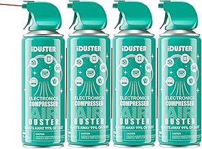 iDuster Compressed Air Duster Disposable, 4-Pack