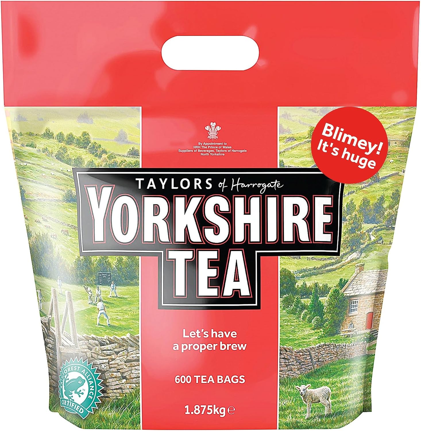 Yorkshire Tea, 600 Tea Bags (1.875 kg)