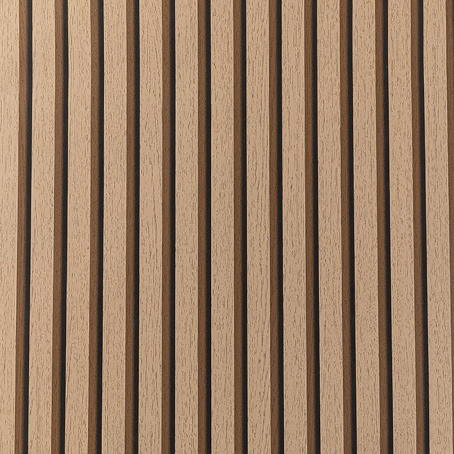 Trafagala 53 * 950cm Wood Slats Wallpaper Natural Wooden Slats Panelled Wallpaper Roll Wooden Slat Wallpapers Wood Effect Modern Realism Contemporary Feature Wall Dark Oak