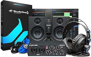 PreSonus AudioBox 96 25th Anniversary Studio Ultimate Bundle Complete Recording Kit with Studio One Artist DAW Software
