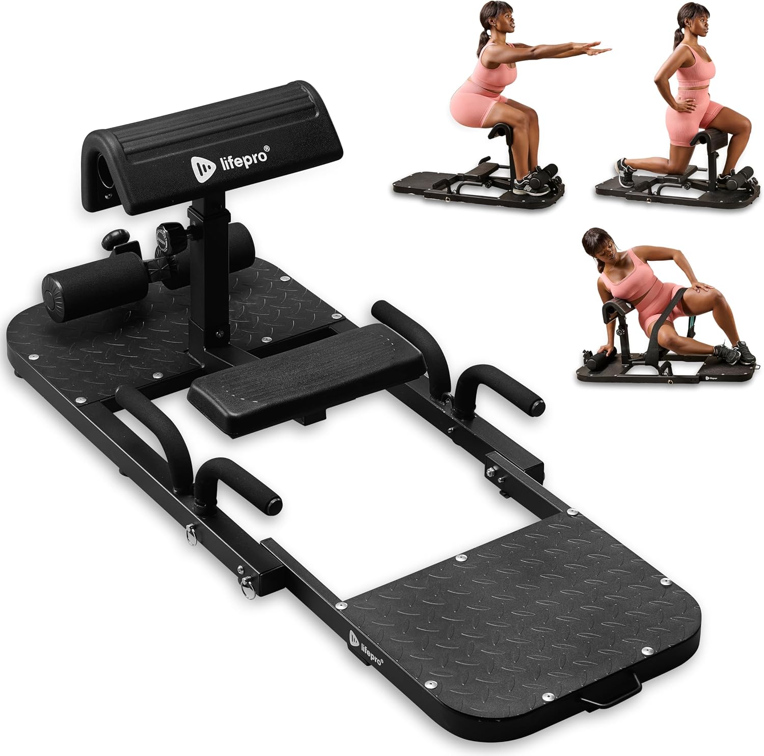 Lifepro GluteBlast Hip Thrust Machine – Foldable, Home Gym, 220 lb Cap