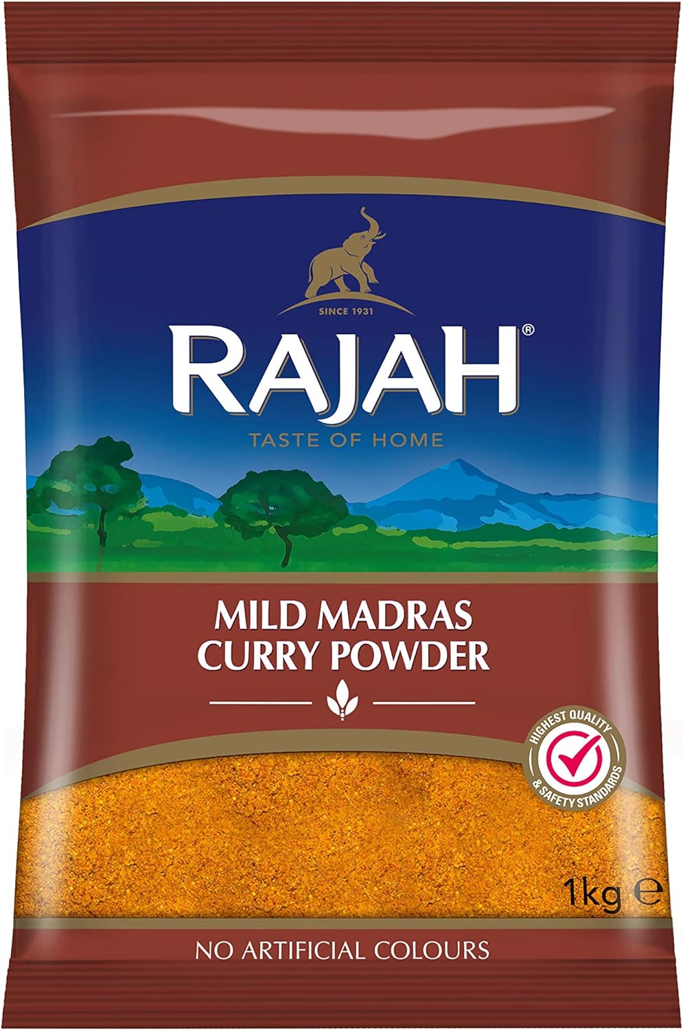 Rajah Spices Mild Madras Curry Powder | Madras | Mild | Curry Powder | (1kg)