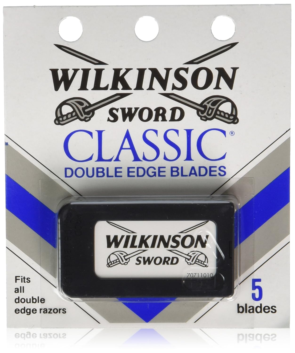 Wilkinson Sword Classic Stainless Steel Double Edge Razor Blades 5 Count (Pack of 20)