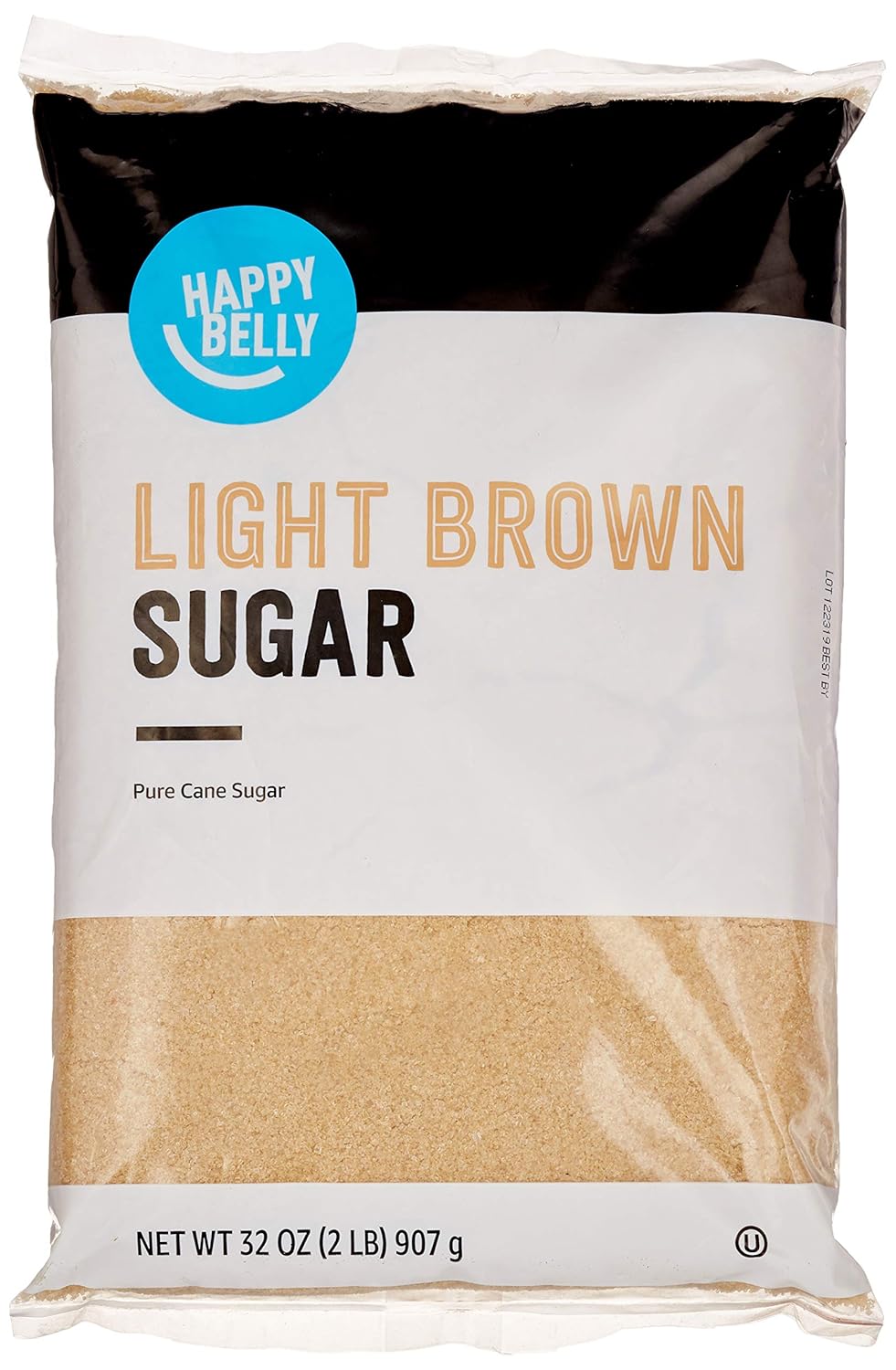 Amazon Brand-Happy Belly Light Brown Cane Sugar Granulated( Pouch)