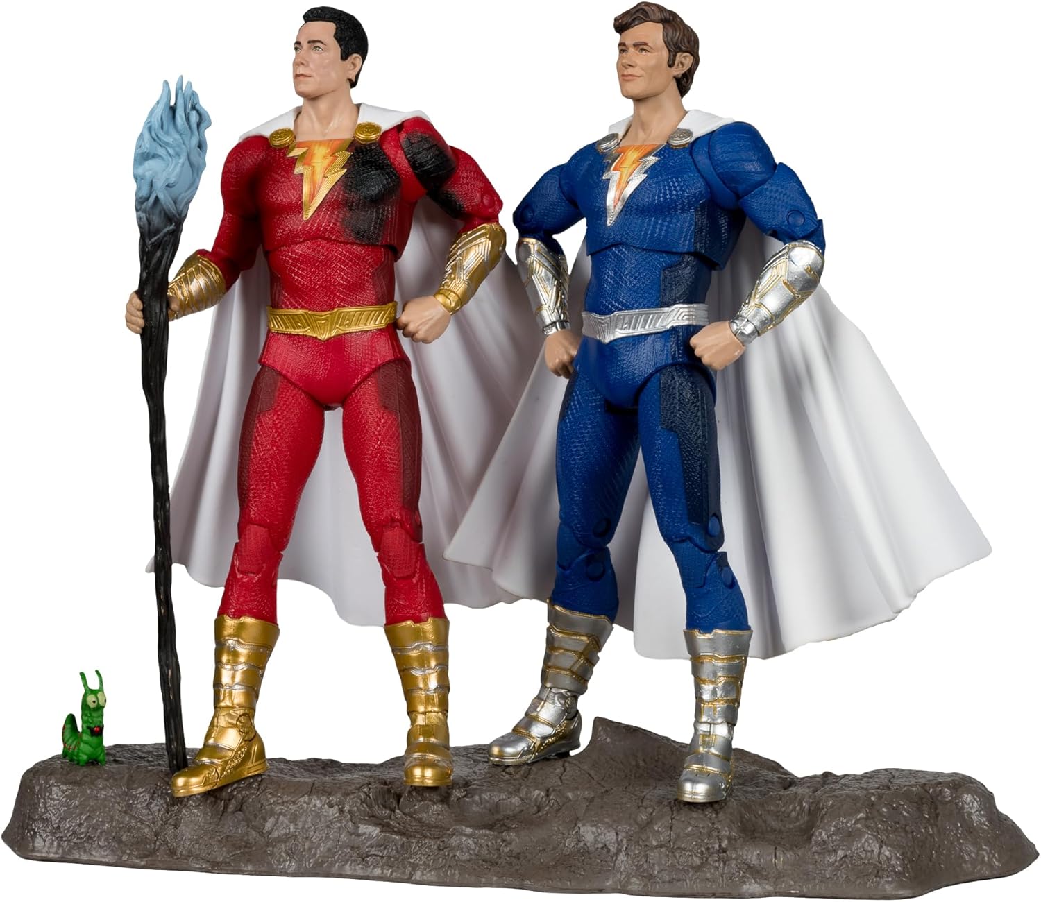 McFarlane Toys - DC Multiverse Shazam & Freddy Freeman 2pk 7in Action Figures, Gold Label, Amazon Exclusive