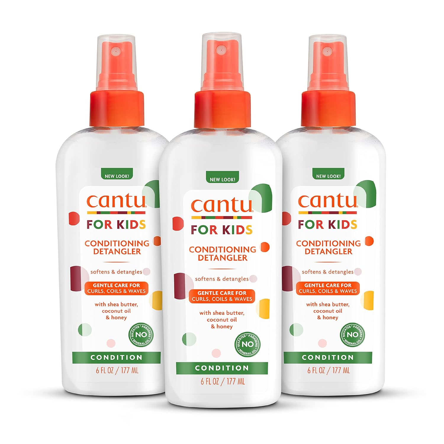 Cantu Care for Kids Conditioning Detangler, 6 fl oz (Pack of 3)