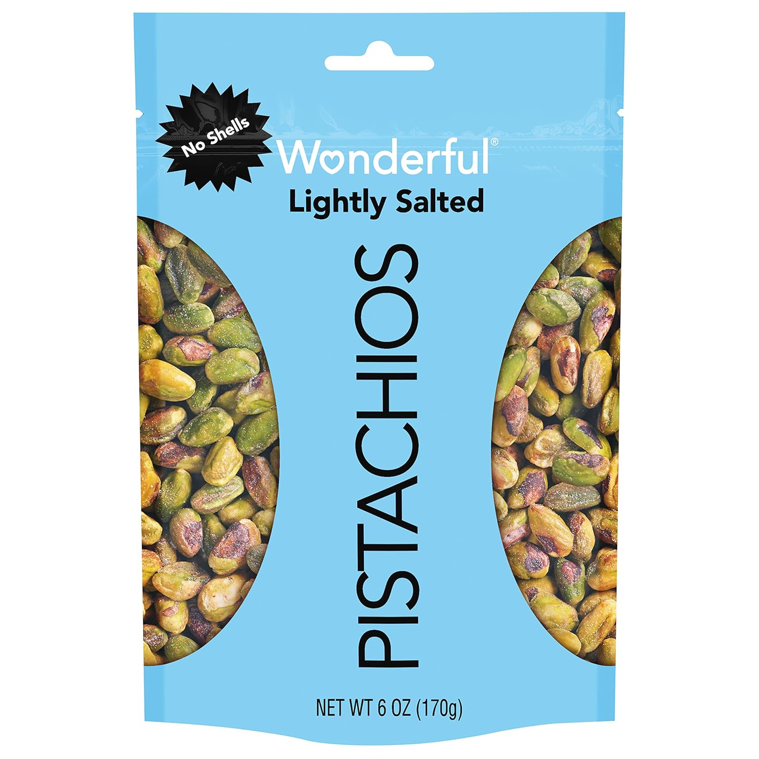 Wonderful Pistachio Lightly Salted Shelled Pistachios, 6 OZ