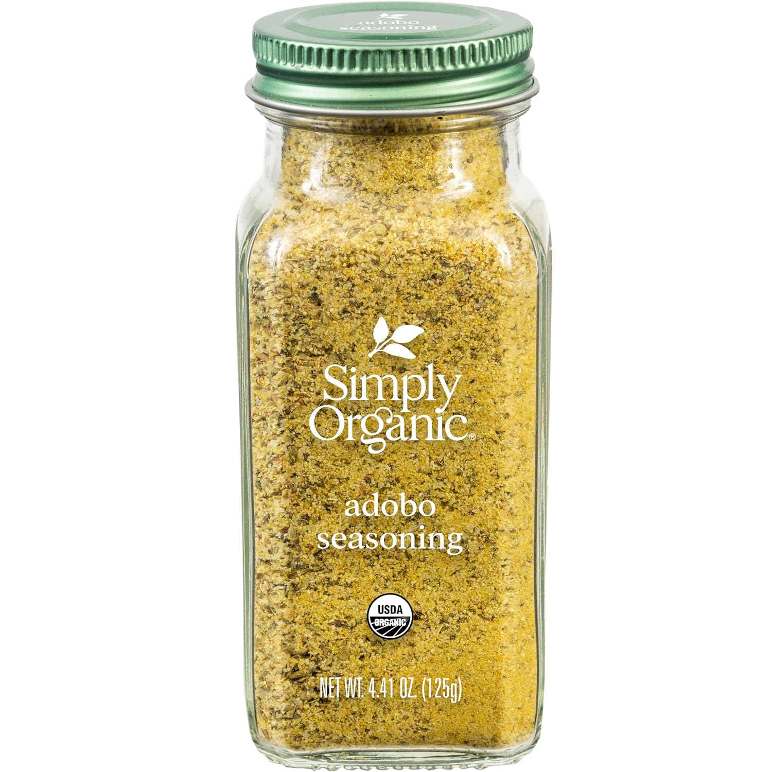 Simply Organic Adobo Seasoning, 4.14-Ounce, Garlic, Onion& Pepper Blend, Add Depth Without Heat To Fish, Meats, Rice, Kosher