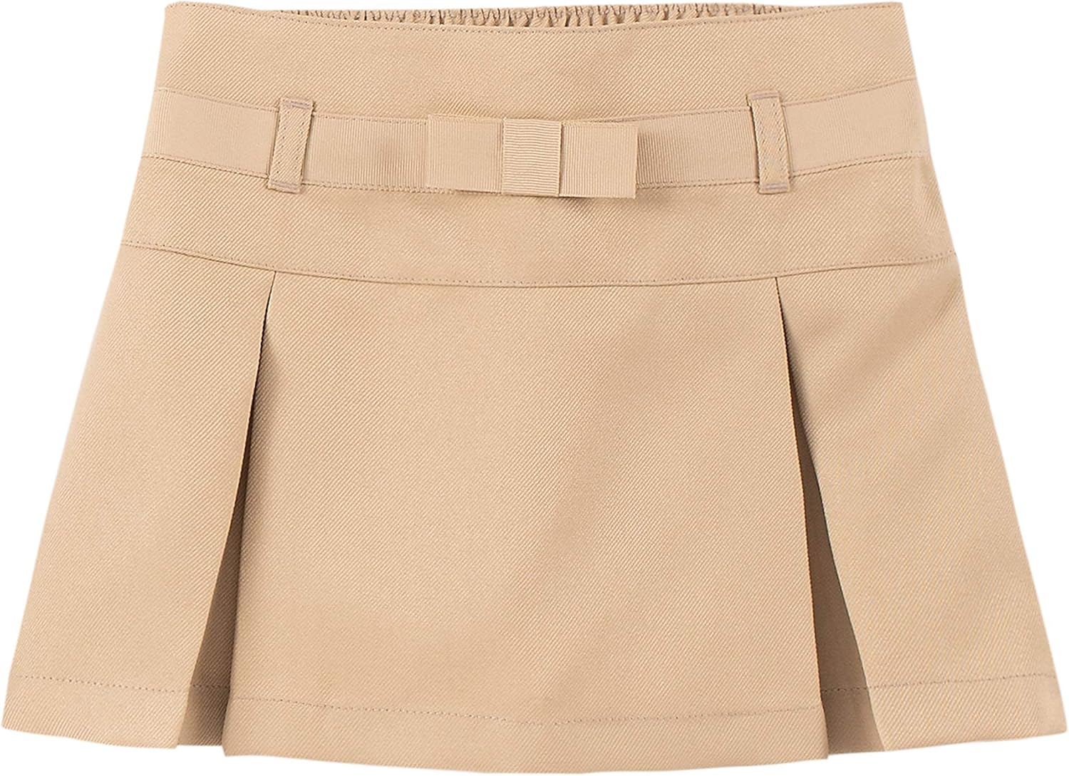 IZOD Girls' School Uniform Pull-on Scooter Skirt with Undershorts, Knit Waistband & Functional Pockets, Wrinkle Resistant
