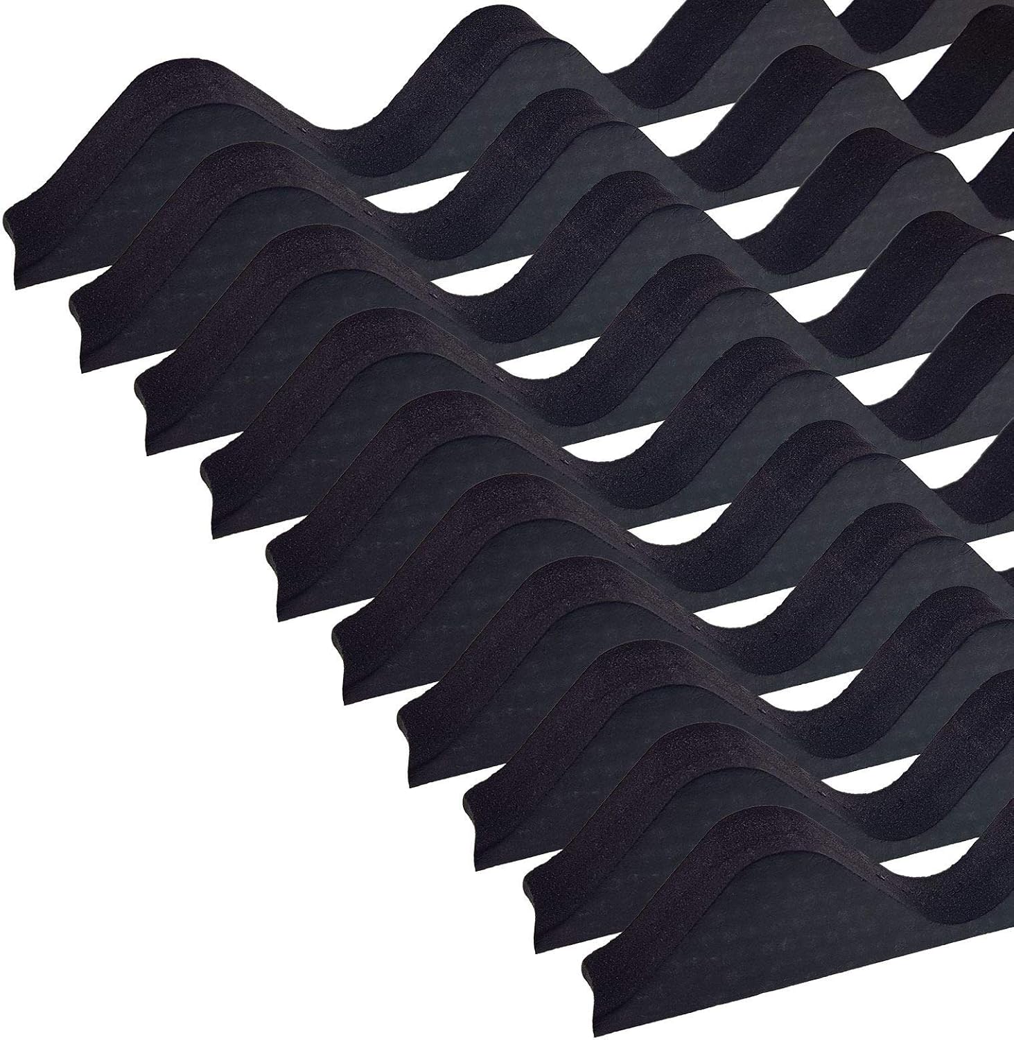 10 x Black Corrugated Sheet Foam Filler Eaves Purlin Roof Closure