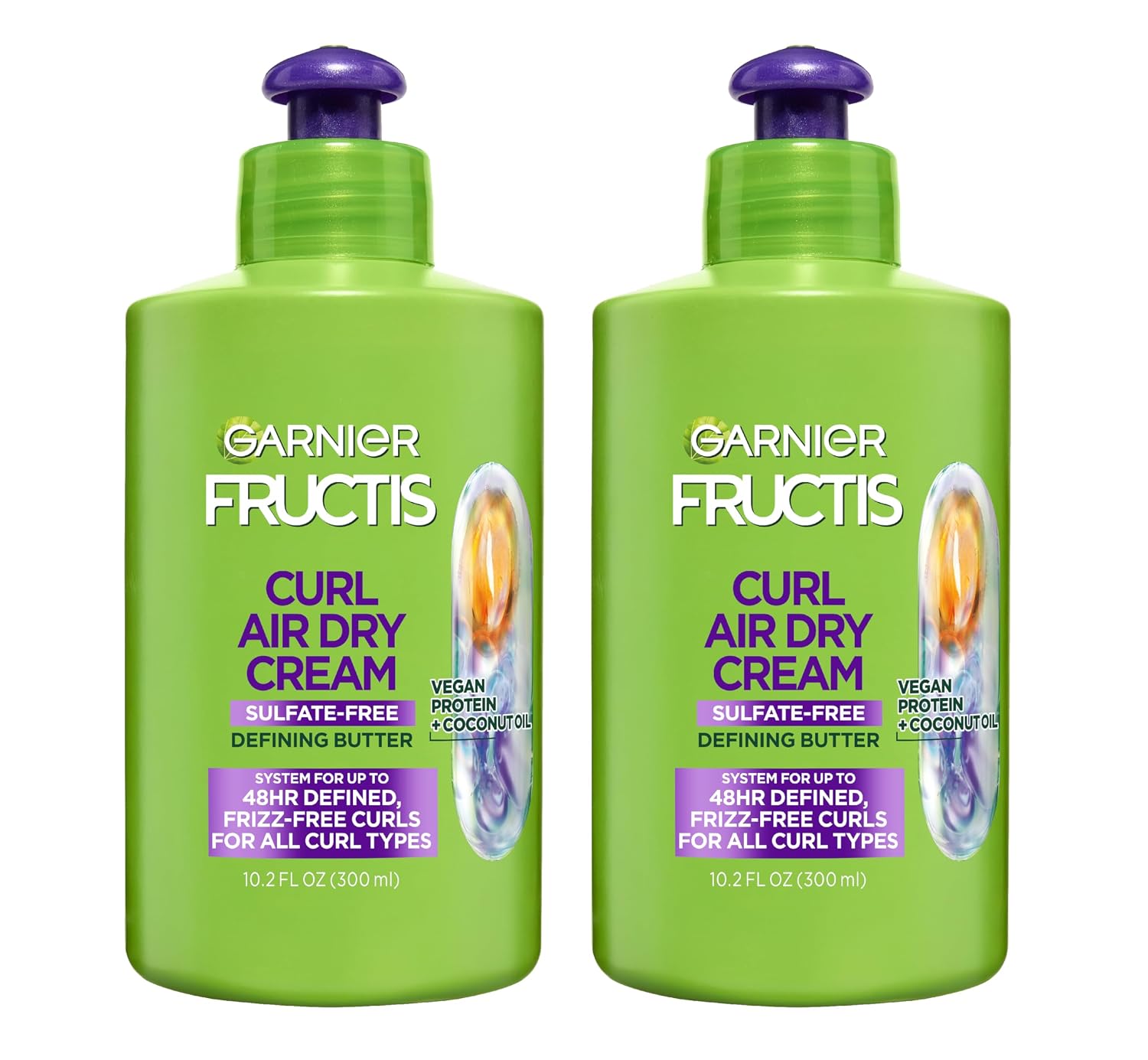 Garnier Fructis Curl Nourish Air Dry Cream Leave In Conditioner, 10.2 Fl Oz