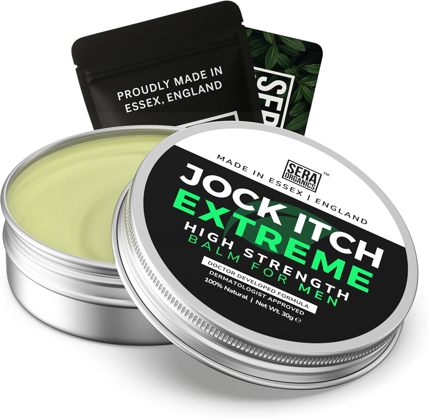 Jock Itch Cream for Men – Antifungal Treatment for Groin, Itching, & Rash | Strong Jock Itch Relief Balm | Natural Antifungal Skin Cream (30ml) – Made in UK